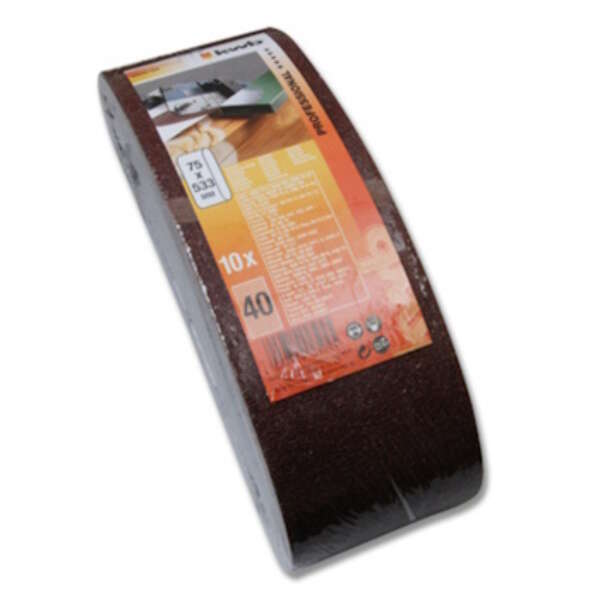 Trakasti brusni papir 75x533 GR60 | drvo-metal/alu-oksid set 10/1 Einhell by KWB - Slika 3